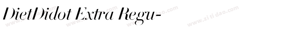 DietDidot Extra Regu字体转换